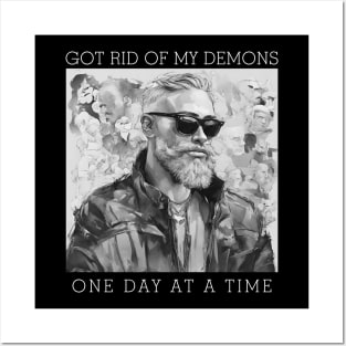 Conquering demons one day at a time! Posters and Art